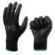 Industrial Black PU Coated Gloves Nylon Builders Grip Palm Coating Hand Gloves