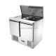 Stainless Steel Commercial Prep Table Restaurant Kitchen Refrigerator With Drawers Salad Fridge Pizza Refrigerators