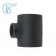 Black Color HDPE Socket Fusion Fittings Reducing Tee PE100 PN16 SDR11