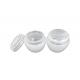 Compact White Empty Makeup Containers Airless Cream Jar Corrosion Resistant