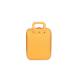 Yellow PU Spandex EVA Travel Case With Mesh Pockets / Custom Laptop Hard Case