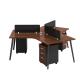 Office Work Station Desk Furniture 6 Person Workstation Table for Cubicles and Offices