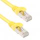 Yellow Outdoor Cat7 SSTP Cable , Practical 26AWG LSZH Patch Cord