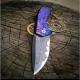 Aluminum Stainless Damascus Tactical Hunting Knife CNC Assembly