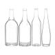 Industrial Beverage 500ml Clear Round Glass Liquor Bottle with Airtight Cork Lid