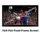 Black Velevt Flat Fixed Projection Screen150 Inch Matt White DIY Home Cinema Screens 3D