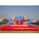 Red Multifunctional Inflatable Water Slide With Obstacles N Pool