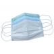 Flexible Design 3 Ply Face Mask , Easy Carrying Disposable Breathing Mask