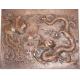 Copper Bronze Relief Sculpture Dragon Phoenix Statue For Decoration