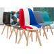 Custom Beech Contemporary Dining Room Chairs , Eames Style Chair With Padded Seat