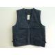 vest, waistcoat, polyester washed fabric, weeding vest, weeding waistcoat, S-3XL, 4 colors: black, blue, green & beige