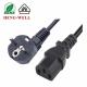 3 Pin European Power Cord EU Standard 16A 250V Power Plug To IEC C13 For Home Appliance Power Cables