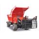 Compact 95HP 6 Ton Tipper Truck With Front Loader Full Hydraulic Steering