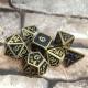 Metal Anti wear Hand Carved card game Dice Practical Polyhedral