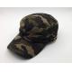 Durable Camouflage Military Cadet Cap Pure Cotton 3d Embroidery Fitted