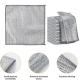 KILINE Dual-Sided Silver and Steel Wire Dishwashing Cloth Durable Bamboo Fiber Kitchen Cleaning Towel