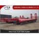 13 Meters Standard Length Low Bed Container Trailer 40 / 60 Tons Red Color