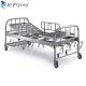 Stainless Steel Foldable 2 Cranks Hospital Manual Patient Bed