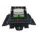 1 x 8 Fiber Optic Splitter Box , 24 Ports PP Fiber Optic Splitter Closure Black