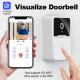 Night Vision Smart Wireless Video Doorbell 180° Viewing Angle Tuya Wireless Security Doorbell
