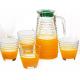 Machine Made 5pcs Glass Water Cup Set With JugCup Kitchenware For Tea Liquid