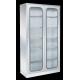 Glass Door Stainless Steel Medical Cabinet Medicine Cupboard 900x400x1750mm