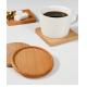 Bamboo Wooden 9cm Square Drink Coasters Blank Coffee Cup Drinking Coasters