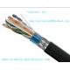 External Grade Ethernet Cable Outdoor Cat6 Cable with Braid Shield