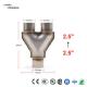                  Y-Shaped Three-Way Exhaust Pipe Car Accessories Department Euro 1 Catalyst Carrier Auto Catalytic Converter             