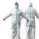 Comfortable Plastic Isolation Gowns / Disposable Protective Coveralls