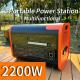 2200W Portable Solar Generator Perfect for Uninterrupted Power Supply in Emergencies