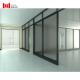 Black Tempered Glass Aluminum Partition Wall 83mm Thick Full Height
