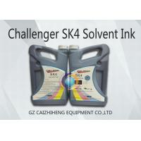High Fluidity Black Challenger SK4 Solvent Ink Odorless Strong Compatibility
