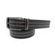 3.5cm Width Mens Casual Jeans Belt / Embossed Leather Dress Belt With Metal Clip Buckle