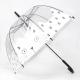 Collapsible Clear Plastic Umbrellas , Durable Dome Clear Folding Umbrella