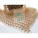 PVD Finshed Rose Gold Color Stainless Steel Metal Round Ring Weave Mesh Is For