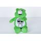 Green Bear Cute Plush Dolls Surface Washable Soft Feeling Polyester Material