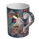 0.35kg Bone China Cups Tea Mugs 11.3cm With Beautiful Patterns