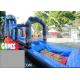 Blue / Green Customized Inflatable Water Slide With Constant Blowing System