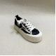 Women lace canvas shoes with thick sole and hollow breathable fisherman
