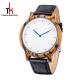 OEM Black Sandal Wood Watch Leather Band Mineral Glass SS Crown