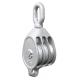 Chrome Painting Single / Double / Triple Snatch Block Pulley With Hook Manual