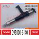 Diesel Common Rail Injector 095000-6140 For Komatsu SAA6D140 6261-11-3200