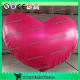 1m Party Inflatable Lighting Decoration , 210T Nylon Cloth 3ft Inflatable Heart