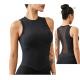Athletic Fitness Sportswear Womens Yoga Tank Tops Crop Hollow Out Mesh Shirts Vest Summer