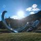 Contemporary Stainless Steel Sculpture Mirror Polished Public Mammoth Sculpture
