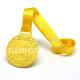 Manufacturers directly customize gold round medals, custom gold square medals, with webbing