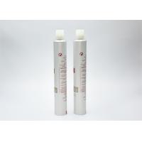 50G Volume Aluminium Cosmetic Tubes , Lotion Tube Containers With Cylindrical Plastic Cap