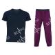 Comfortable Mens Luxury Sleepwear Jersey Shirt Short Sleeve And Woven Printed Long Pants Australian Design