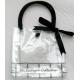 SGS 0.25mm Transparent PVC Tote Bag , Resealable Clear Plastic Tote Bags With Handles